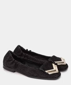 Chaussure Pedro Miralles Bailarinas De Ante Animal Print Girafina Grigio
