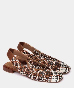 Chaussure Pedro Miralles Ballerines En Cuir Tresse Trenza Off