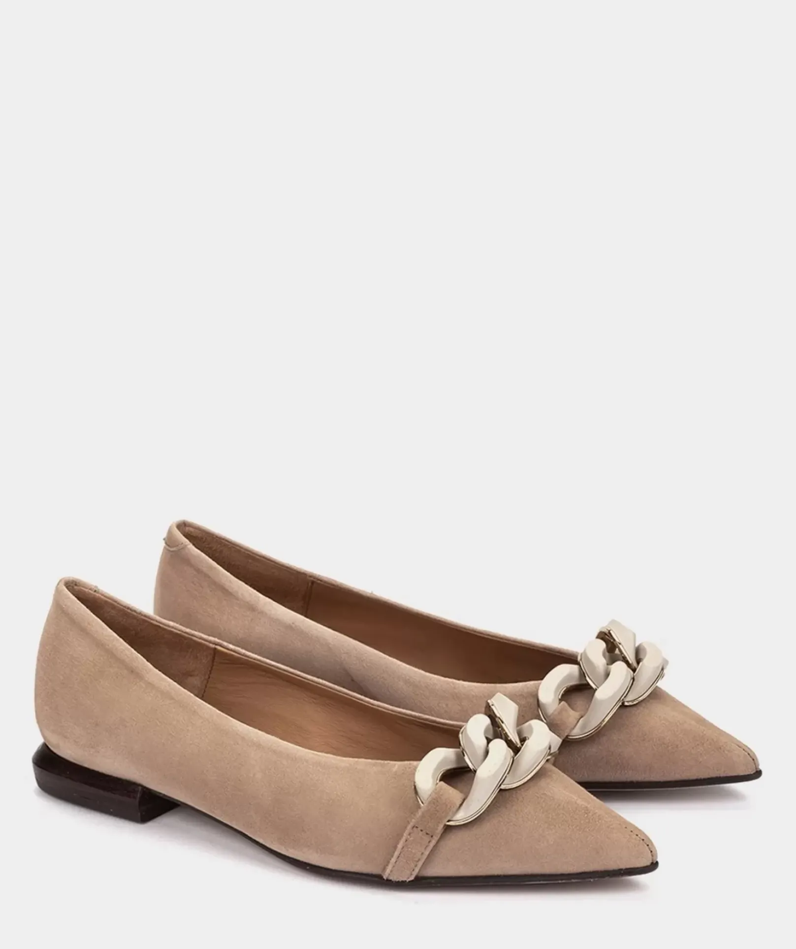 Chaussure Pedro Miralles Ballerines En Daim Amalfi Sabbia