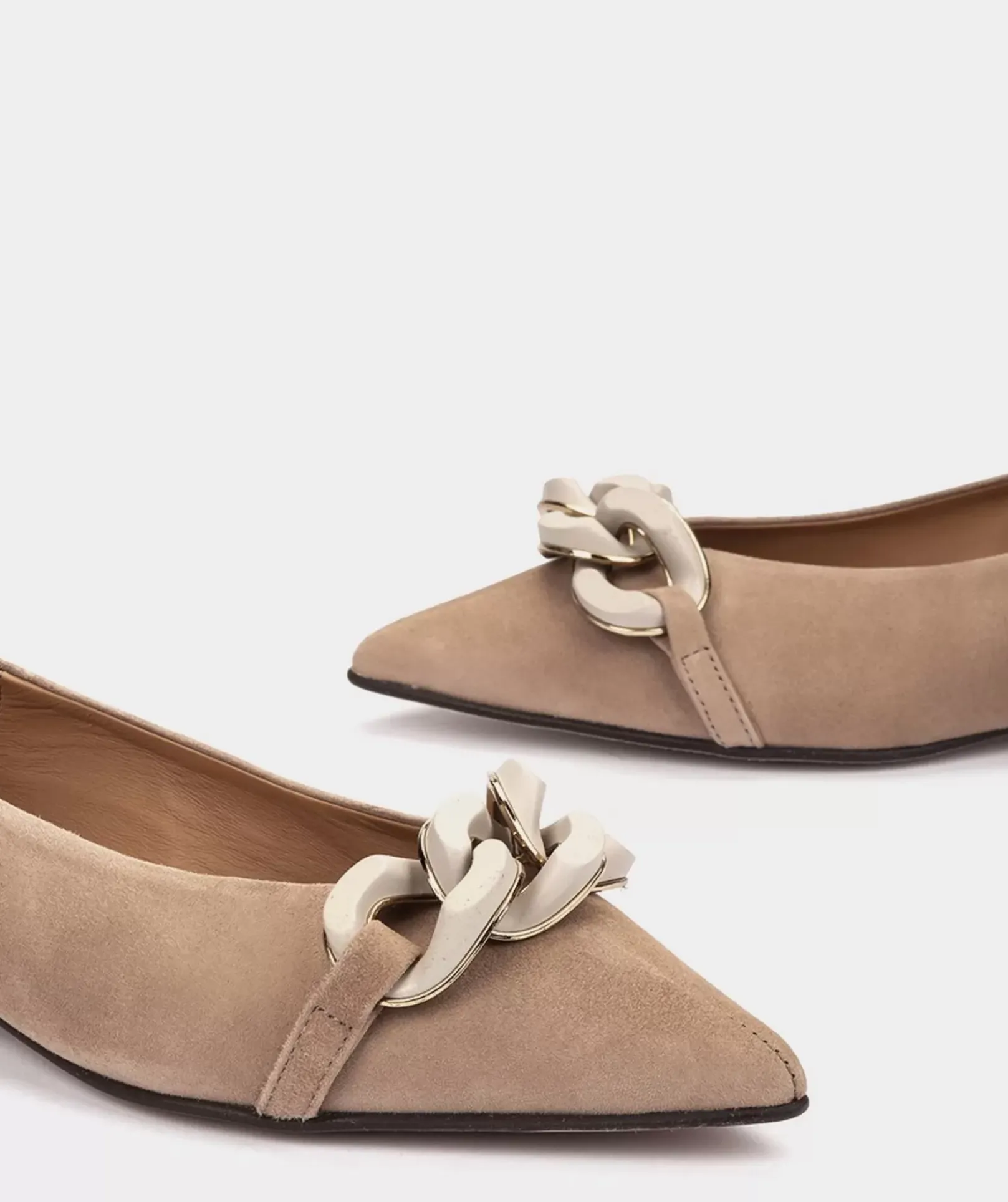 Chaussure Pedro Miralles Ballerines En Daim Amalfi Sabbia