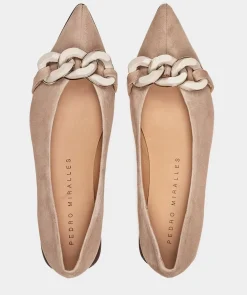 Chaussure Pedro Miralles Ballerines En Daim Amalfi Navy