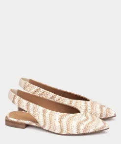 Chaussure Pedro Miralles Ballerines Plates Denudees En Cuir Crocchet Cipria