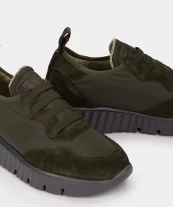 Chaussure Pedro Miralles Basket En Cuir Et Textile Meme Teja