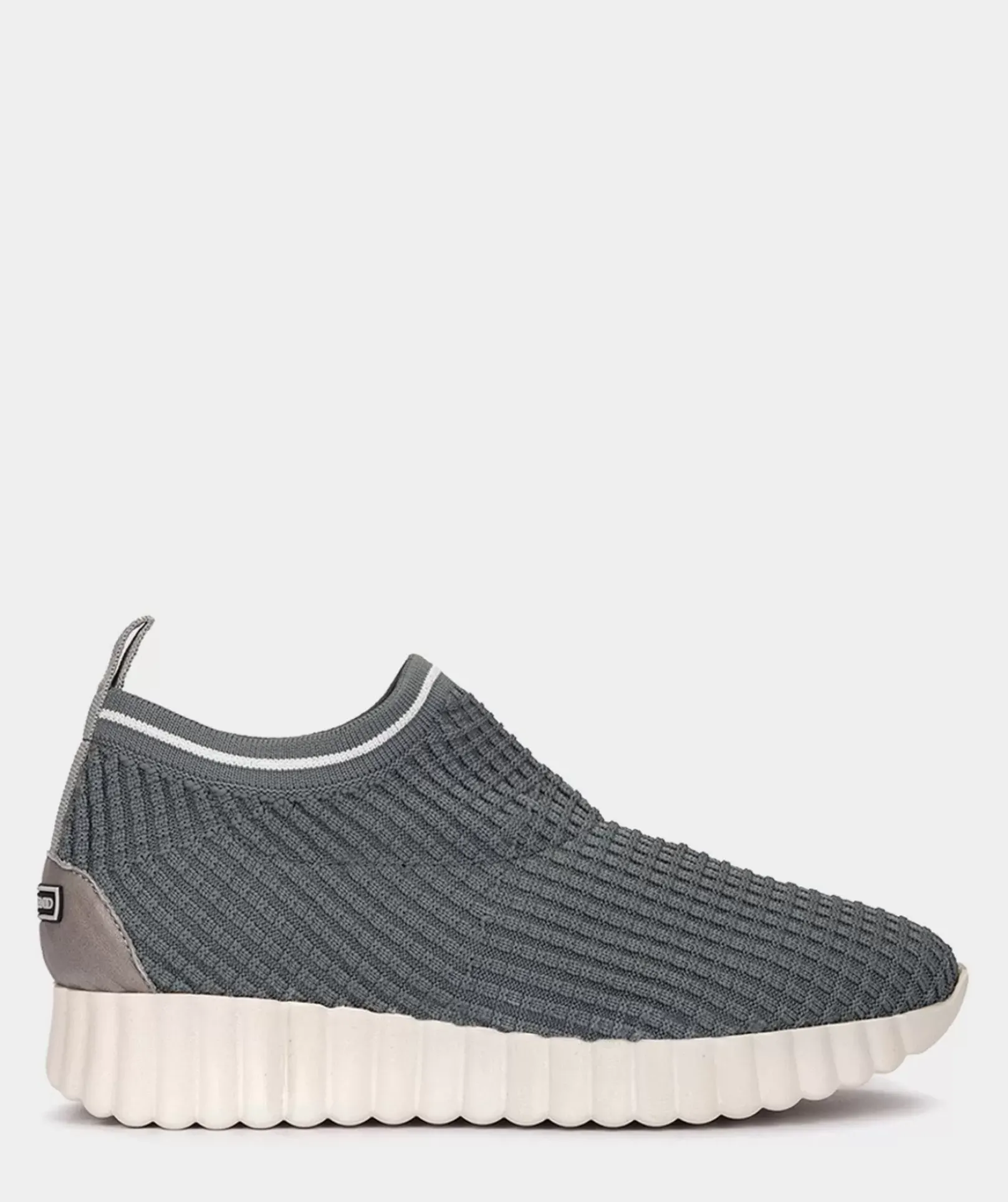 Chaussure Pedro Miralles Baskets Chaussettes En Tissu Avec Detail Brillant Sur La Cheville Short Sock Taupe