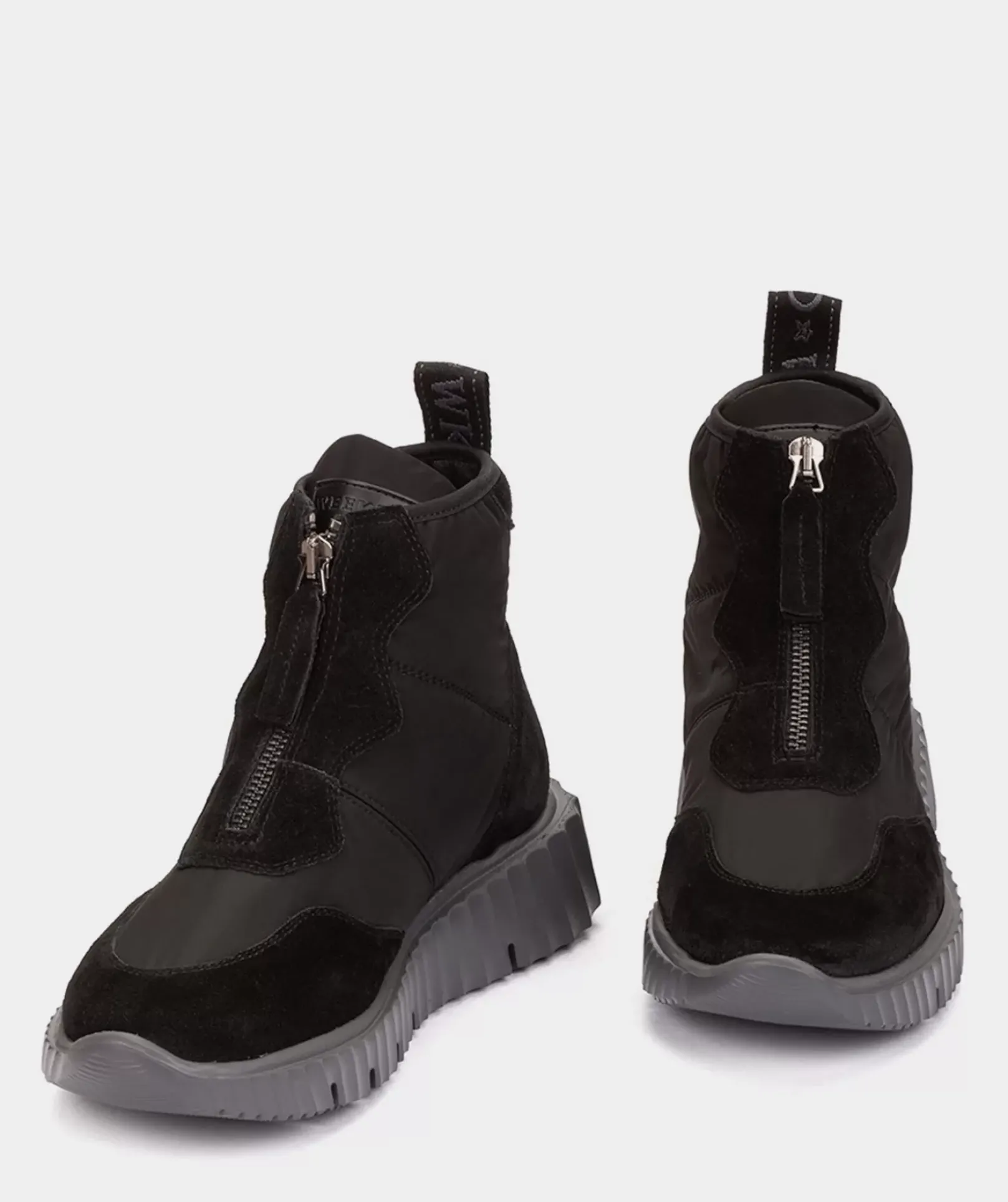 Chaussure Pedro Miralles Baskets En Croute De Cuir Et Tissu Noir Meme Negro