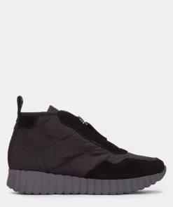 Chaussure Pedro Miralles Baskets En Daim Et Tissu Effet Matelasse. Freedom Negro