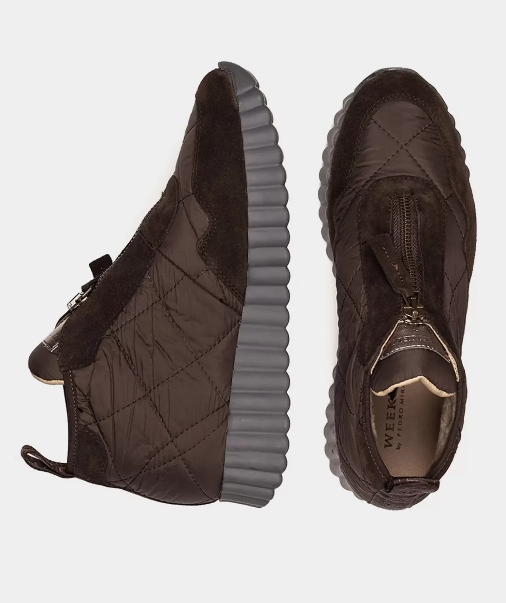 Chaussure Pedro Miralles Baskets En Daim Et Tissu Effet Matelasse. Freedom Testa