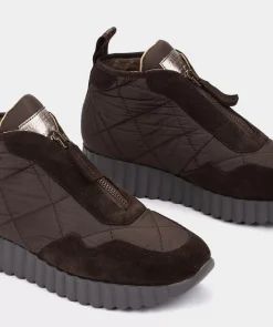 Chaussure Pedro Miralles Baskets En Daim Et Tissu Effet Matelasse. Freedom Testa