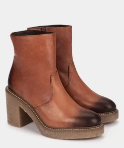 Chaussure Pedro Miralles Botin De Piel Con Tacon Y Plataforma Elit Codac