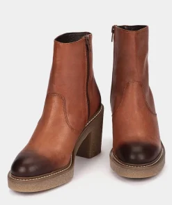Chaussure Pedro Miralles Botin De Piel Con Tacon Y Plataforma Elit Codac
