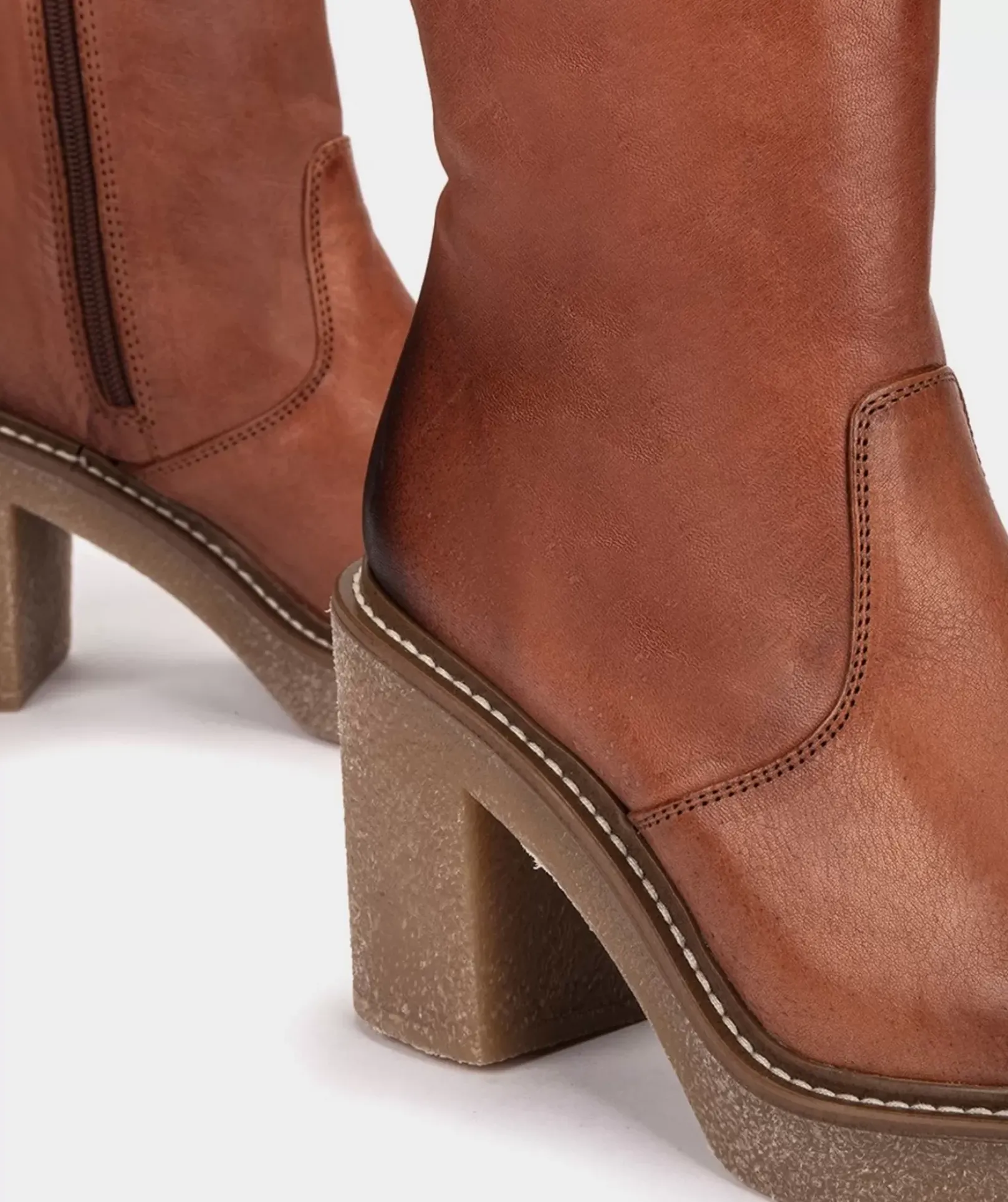 Chaussure Pedro Miralles Botin De Piel Con Tacon Y Plataforma Elit Codac