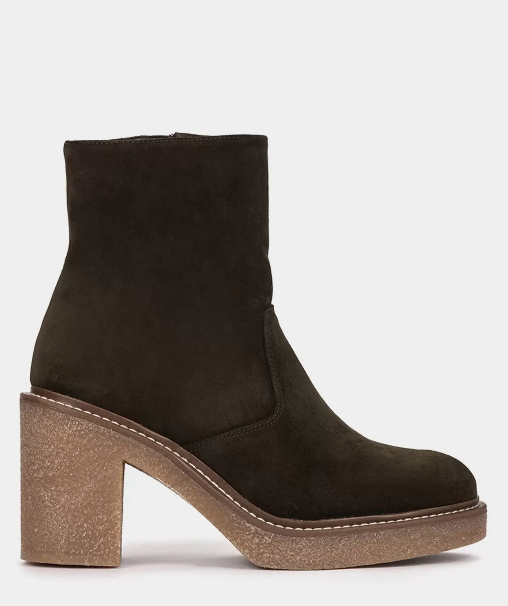 Chaussure Pedro Miralles Botin De Serraje Con Tacon Y Plataforma Velour Thime