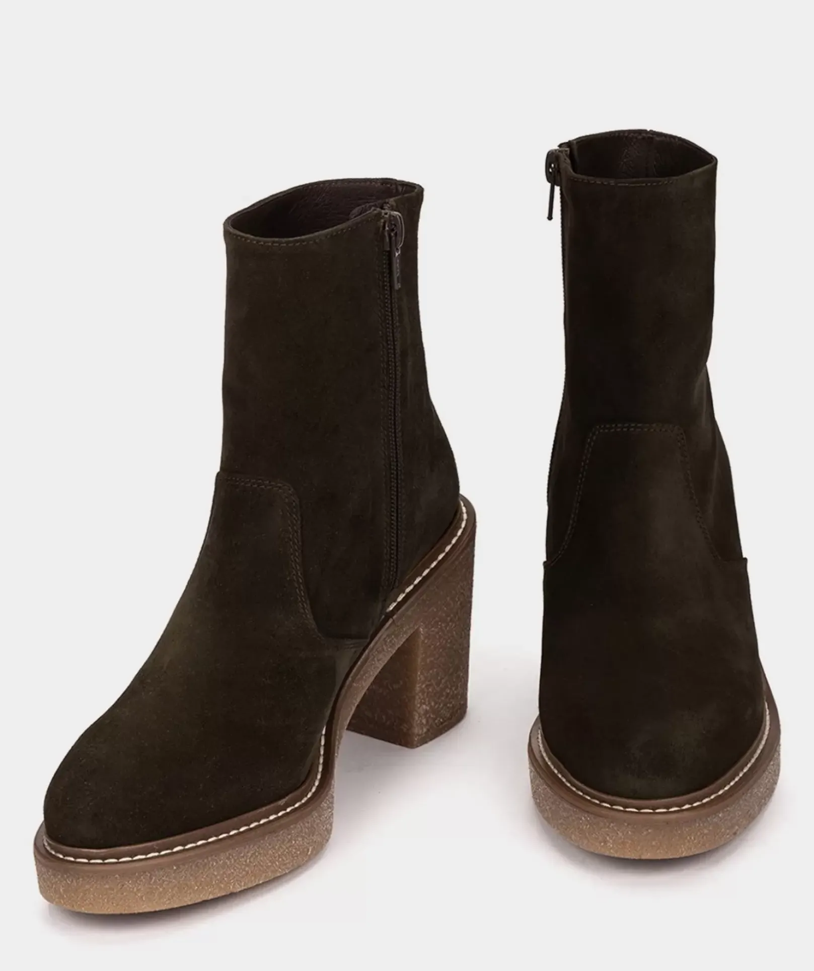Chaussure Pedro Miralles Botin De Serraje Con Tacon Y Plataforma Velour Thime