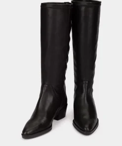 Chaussure Pedro Miralles Botte En Cuir Vegetalien De Couleur Noire Supreme Strech Negro