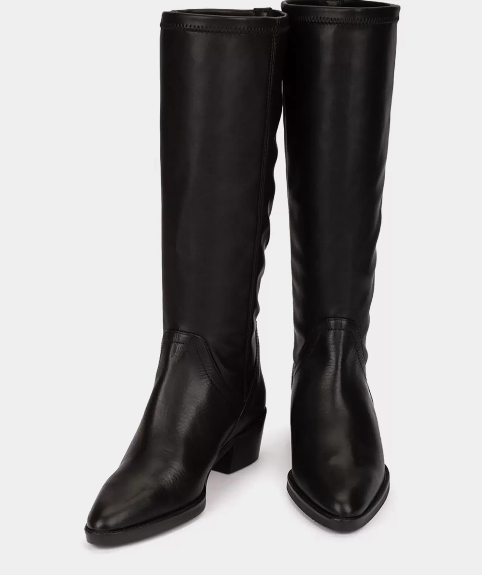 Chaussure Pedro Miralles Botte En Cuir Vegetalien De Couleur Noire Supreme Strech Negro