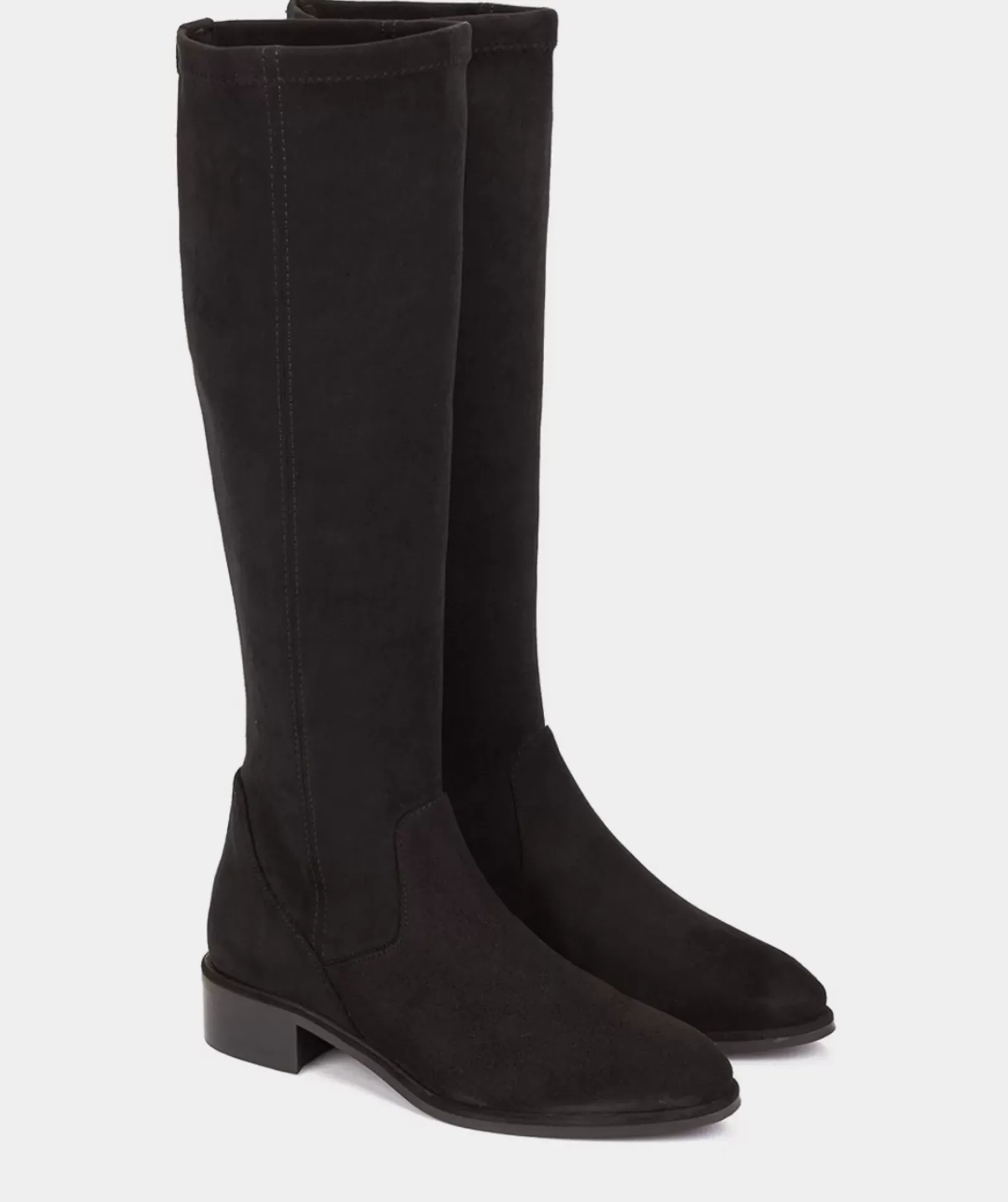 Chaussure Pedro Miralles Botte Haute En Cuir Vegetal Elastique Noir Ante Strech Negro