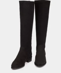 Chaussure Pedro Miralles Botte Haute En Cuir Vegetal Elastique Noir Ante Strech Negro