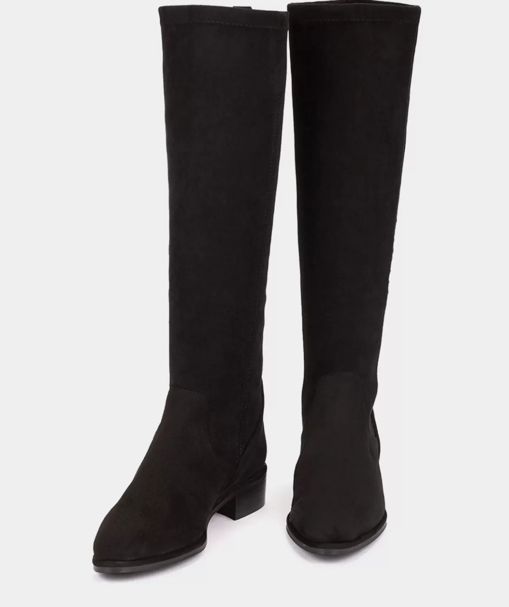 Chaussure Pedro Miralles Botte Haute En Cuir Vegetal Elastique Noir Ante Strech Negro