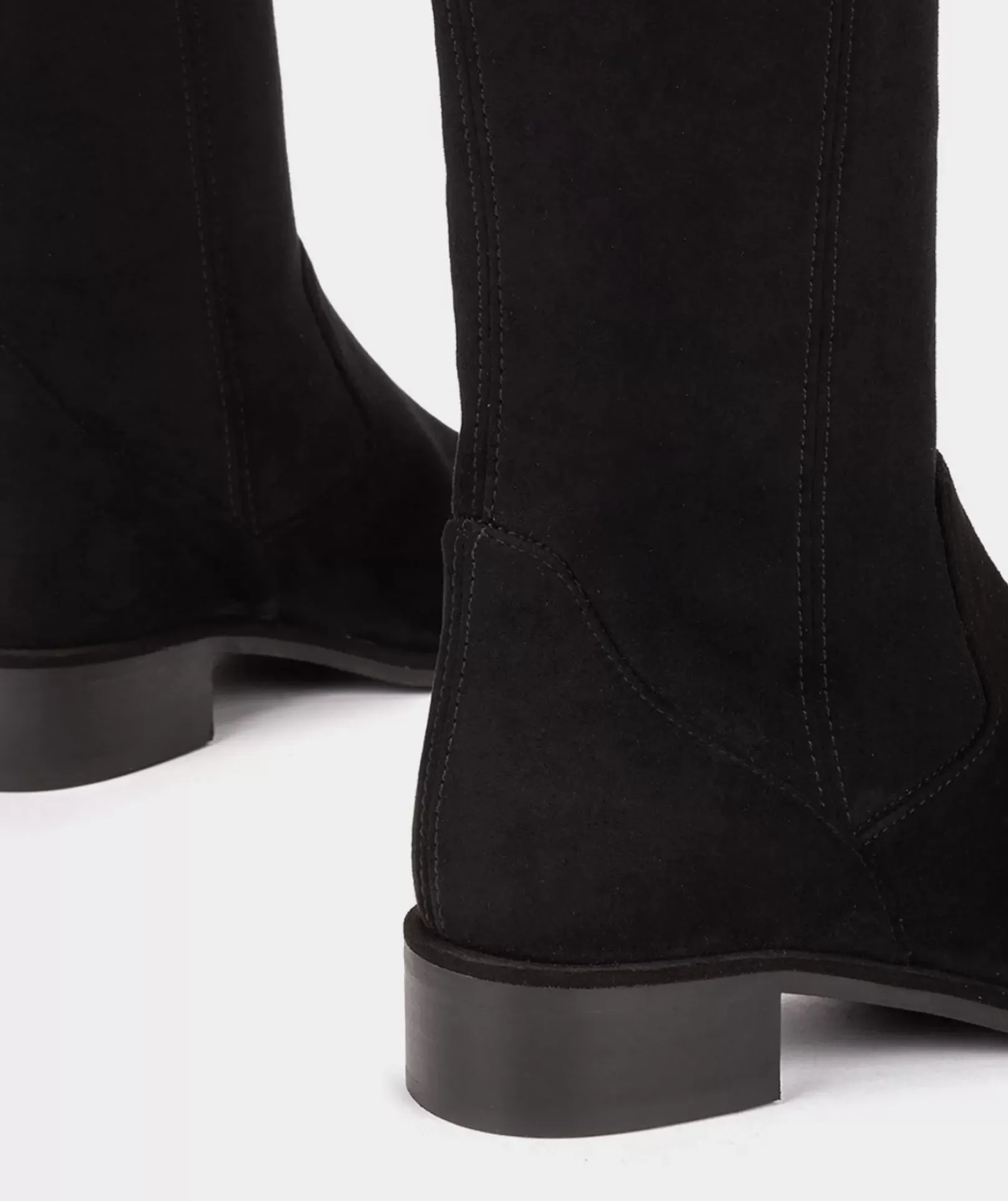 Chaussure Pedro Miralles Botte Haute En Cuir Vegetal Elastique Noir Ante Strech Negro