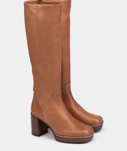 Chaussure Pedro Miralles Bottes A Haute Tige En Cuir. Cristal Ginger