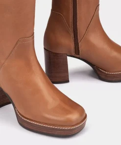 Chaussure Pedro Miralles Bottes A Haute Tige En Cuir. Cristal Ginger