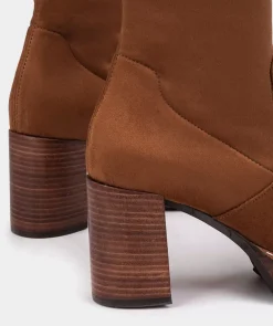 Chaussure Pedro Miralles Bottes A Haute Tige En Tissu Elastique. Ante Strech Taupe