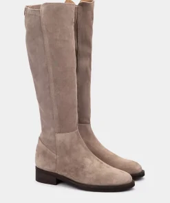 Chaussure Pedro Miralles Bottes En Cuir Fendu Velour Marmota