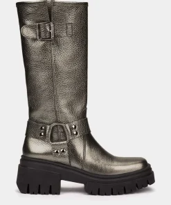 Chaussure Pedro Miralles Bottes En Cuir Style Motard. Nucleo Negro