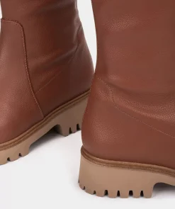 Chaussure Pedro Miralles Bottes En Cuir Vegan. Beluga Strech Tostado