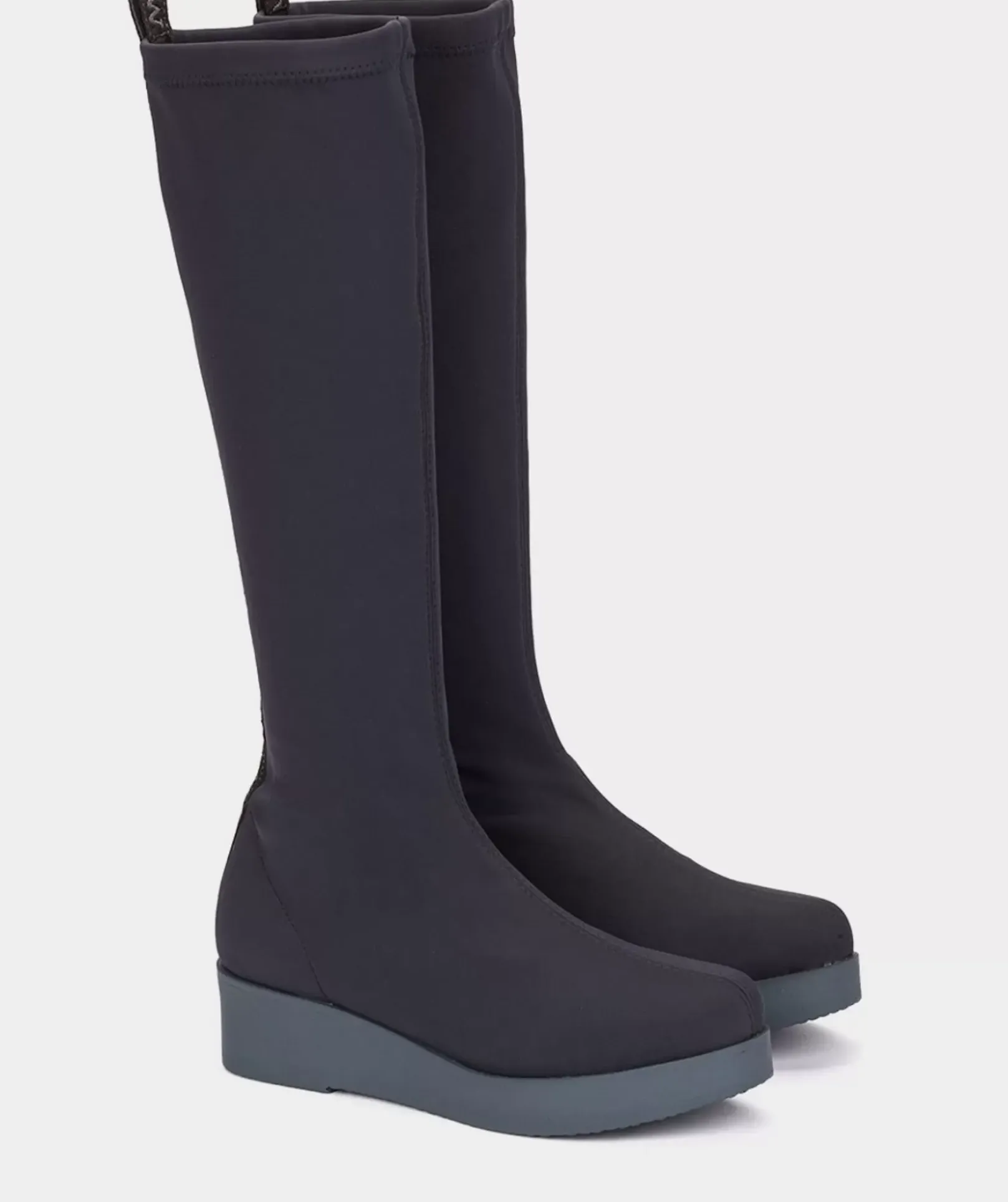 Chaussure Pedro Miralles Bottes Hautes En Tissu Extensible De Couleur Bleu Marine Amstel Pacifico