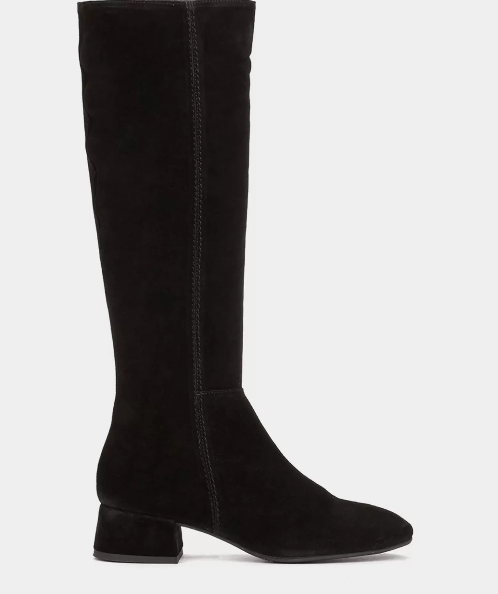Chaussure Pedro Miralles Bottes Montantes En Croute De Cuir De Couleur Noire Velour Negro
