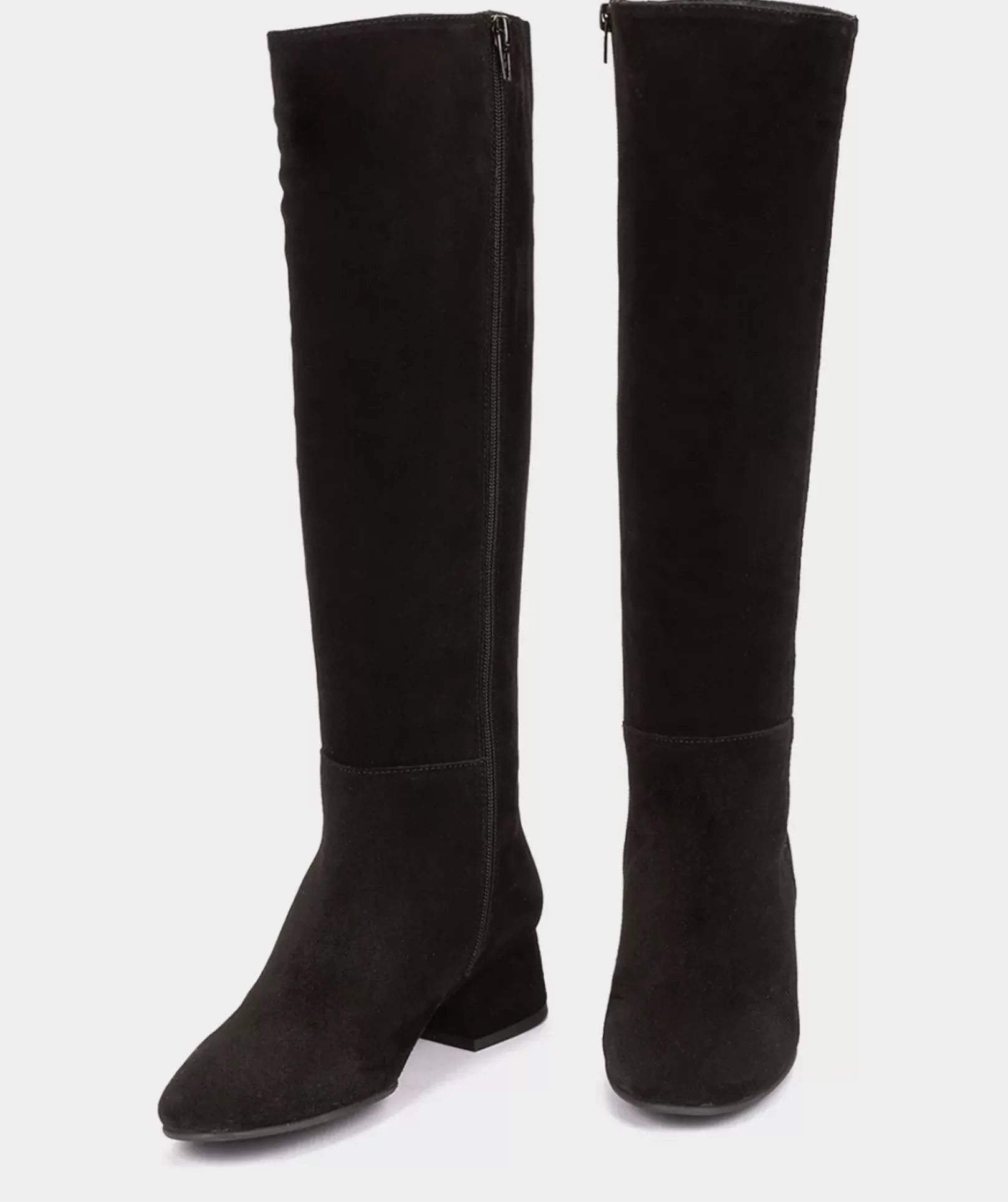 Chaussure Pedro Miralles Bottes Montantes En Croute De Cuir De Couleur Noire Velour Negro