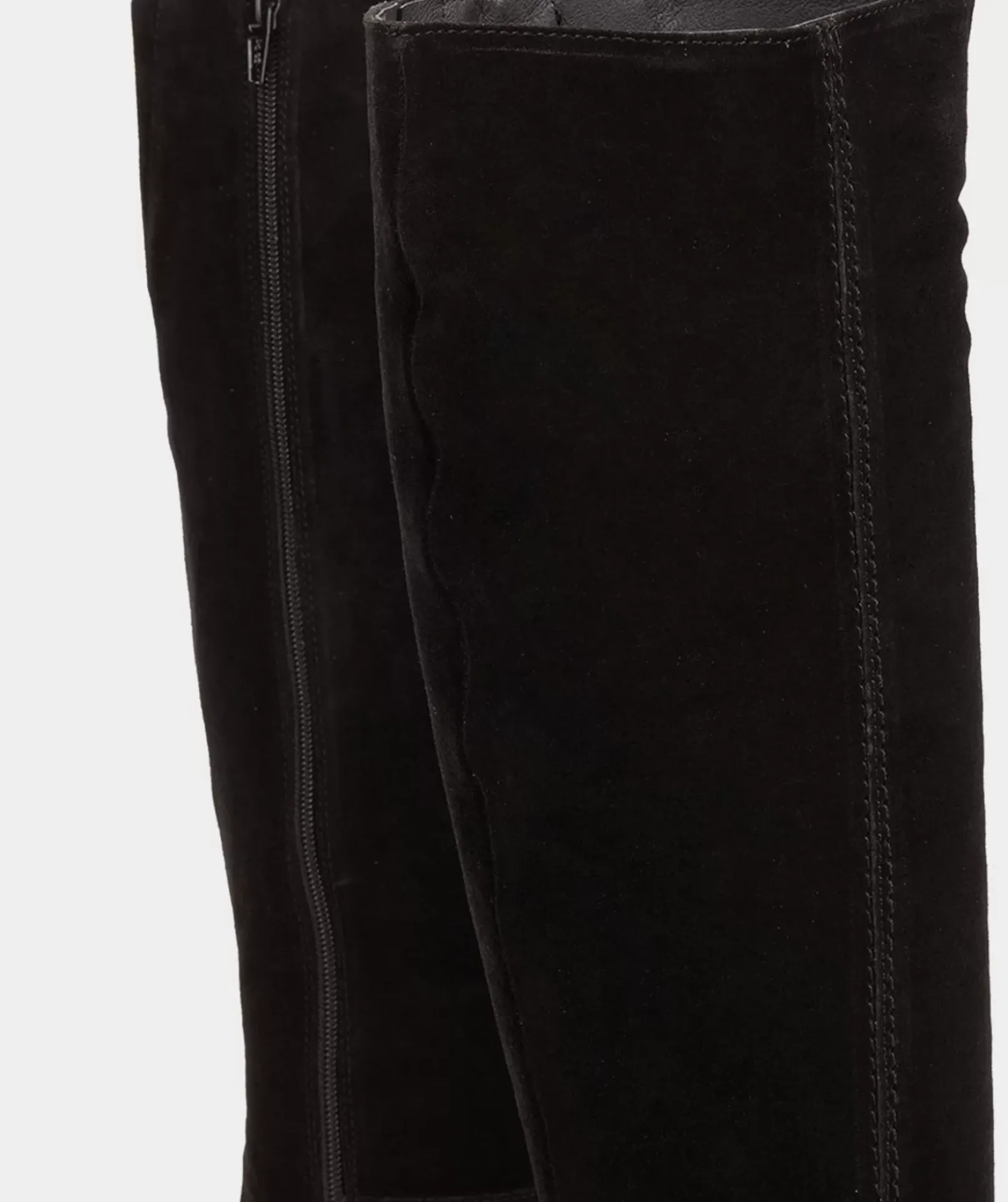 Chaussure Pedro Miralles Bottes Montantes En Croute De Cuir De Couleur Noire Velour Negro