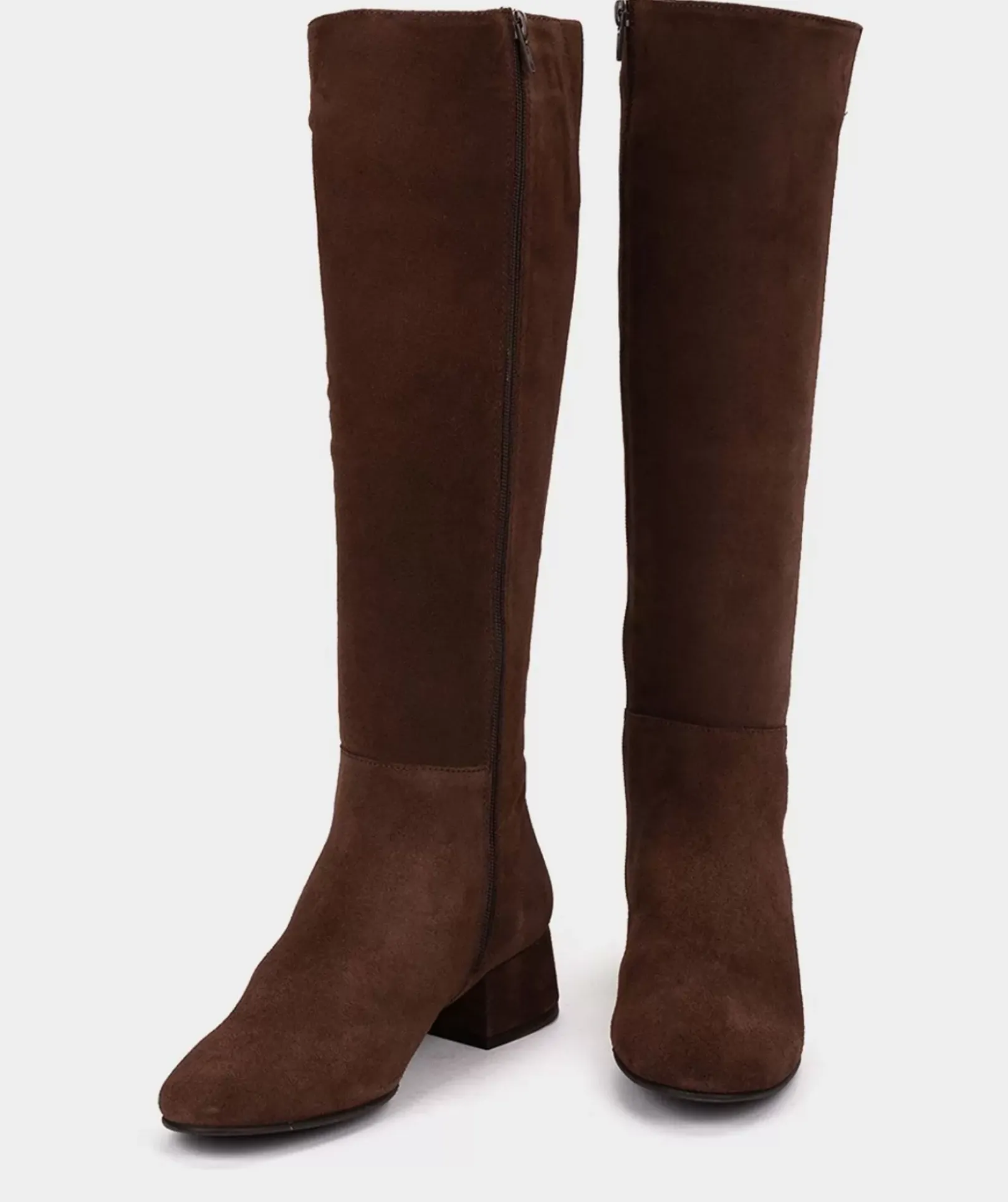 Chaussure Pedro Miralles Bottes Montantes En Croute De Cuir De Couleur Marron Velour Pompei