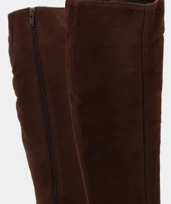 Chaussure Pedro Miralles Bottes Montantes En Croute De Cuir De Couleur Marron Velour Pompei