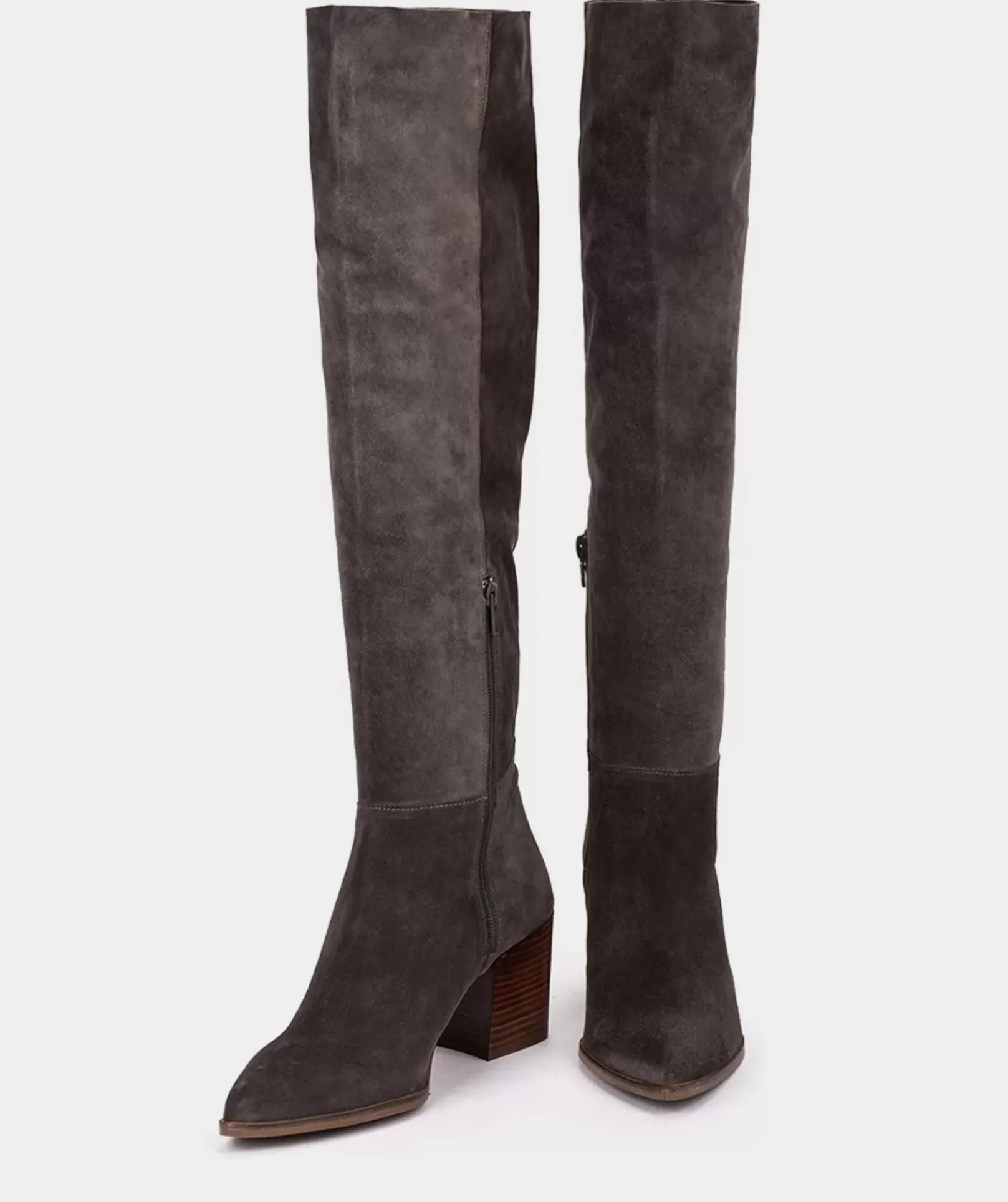 Chaussure Pedro Miralles Bottes Montantes En Croute De Cuir Velour Iman