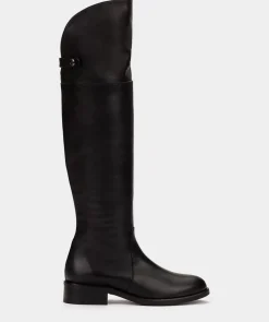 Chaussure Pedro Miralles Bottes Montantes En Cuir De Couleur Noire Seta Negro