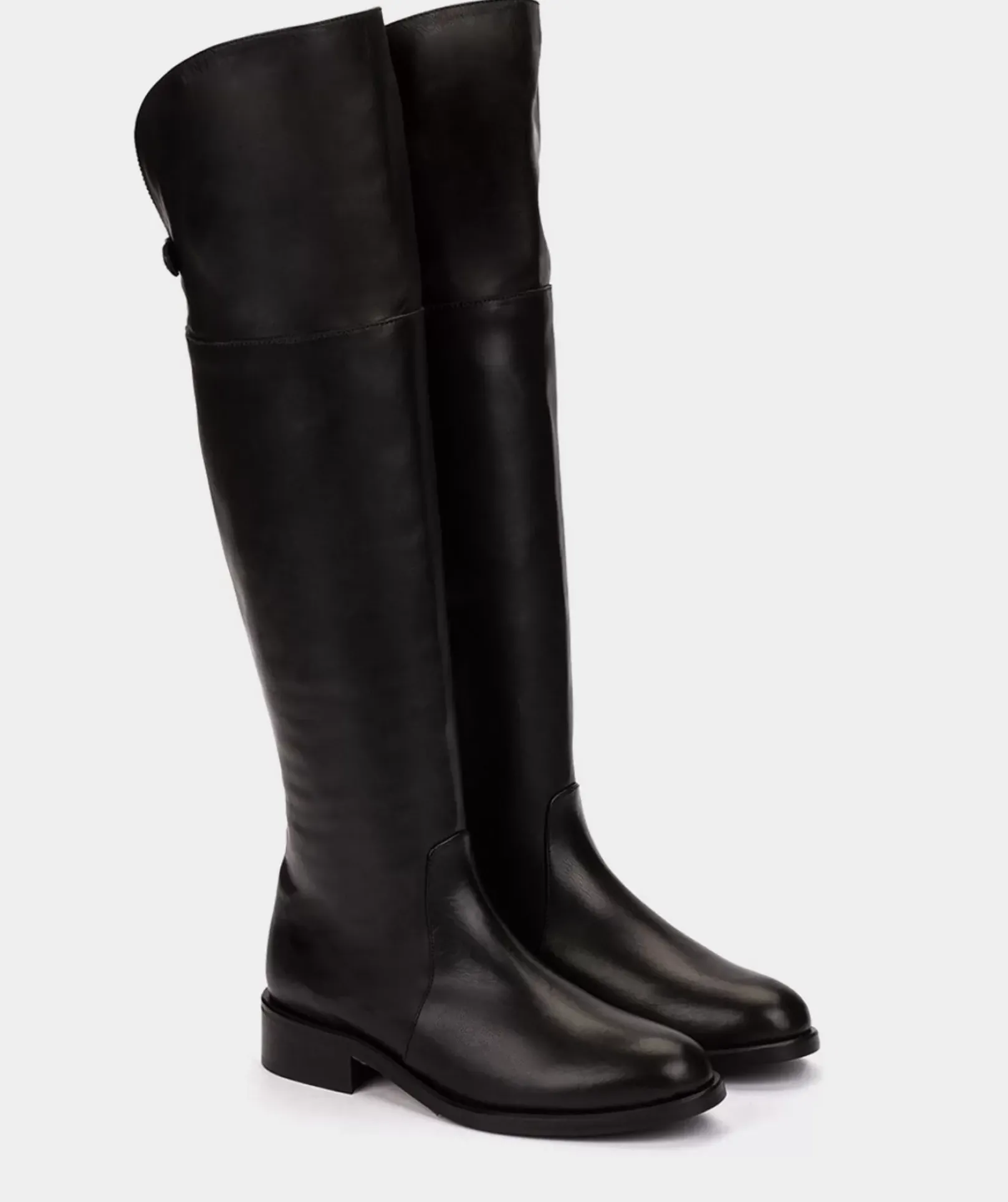 Chaussure Pedro Miralles Bottes Montantes En Cuir De Couleur Noire Seta Negro