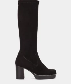 Chaussure Pedro Miralles Bottes Montantes En Tissu Elastique Ante Strech Negro