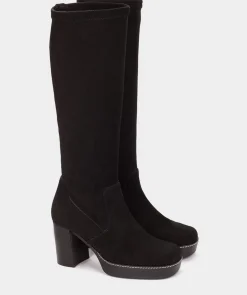 Chaussure Pedro Miralles Bottes Montantes En Tissu Elastique Ante Strech Negro
