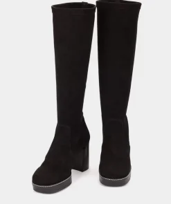 Chaussure Pedro Miralles Bottes Montantes En Tissu Elastique Ante Strech Negro