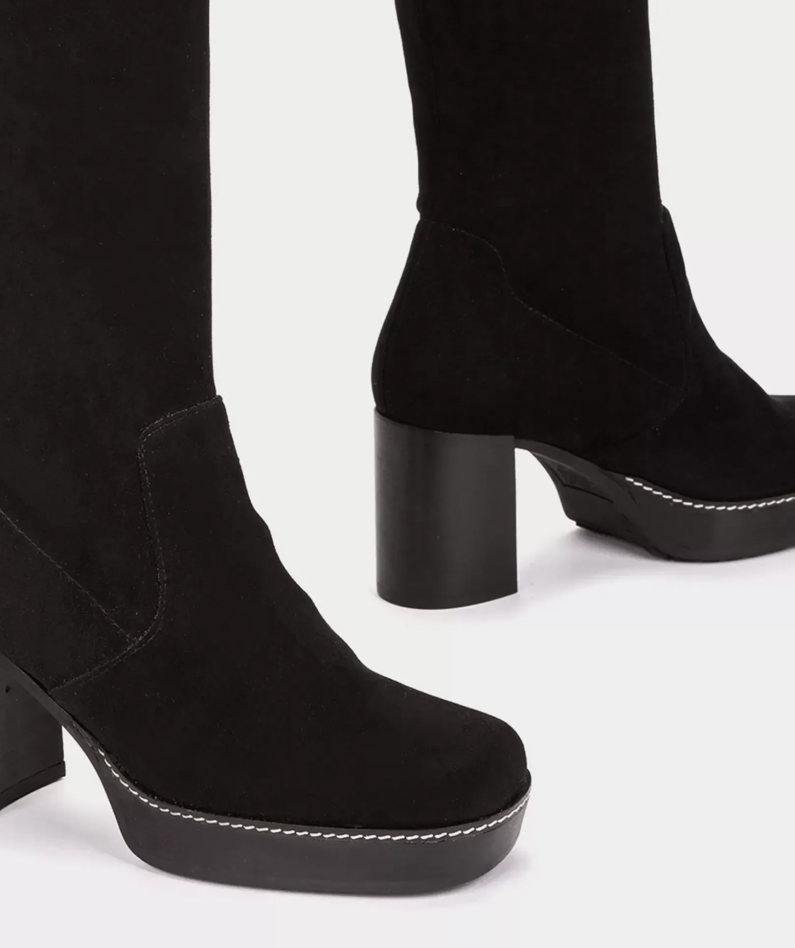 Chaussure Pedro Miralles Bottes Montantes En Tissu Elastique Ante Strech Negro