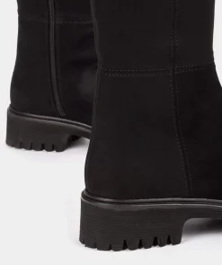 Chaussure Pedro Miralles Bottes Montantes En Tissu Elastique Noir Ante Strech Negro