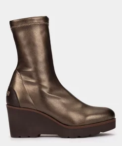 Chaussure Pedro Miralles Bottine En Tissu Extensible Ante Strech Taupe