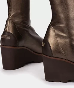Chaussure Pedro Miralles Bottine En Tissu Extensible Karma Strech Bronce