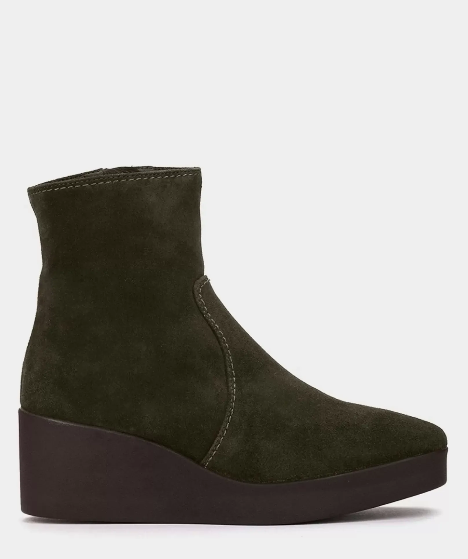 Chaussure Pedro Miralles Bottines A Semelle Compensee Et Plateforme En Croute De Cuir Verte Velour Thime