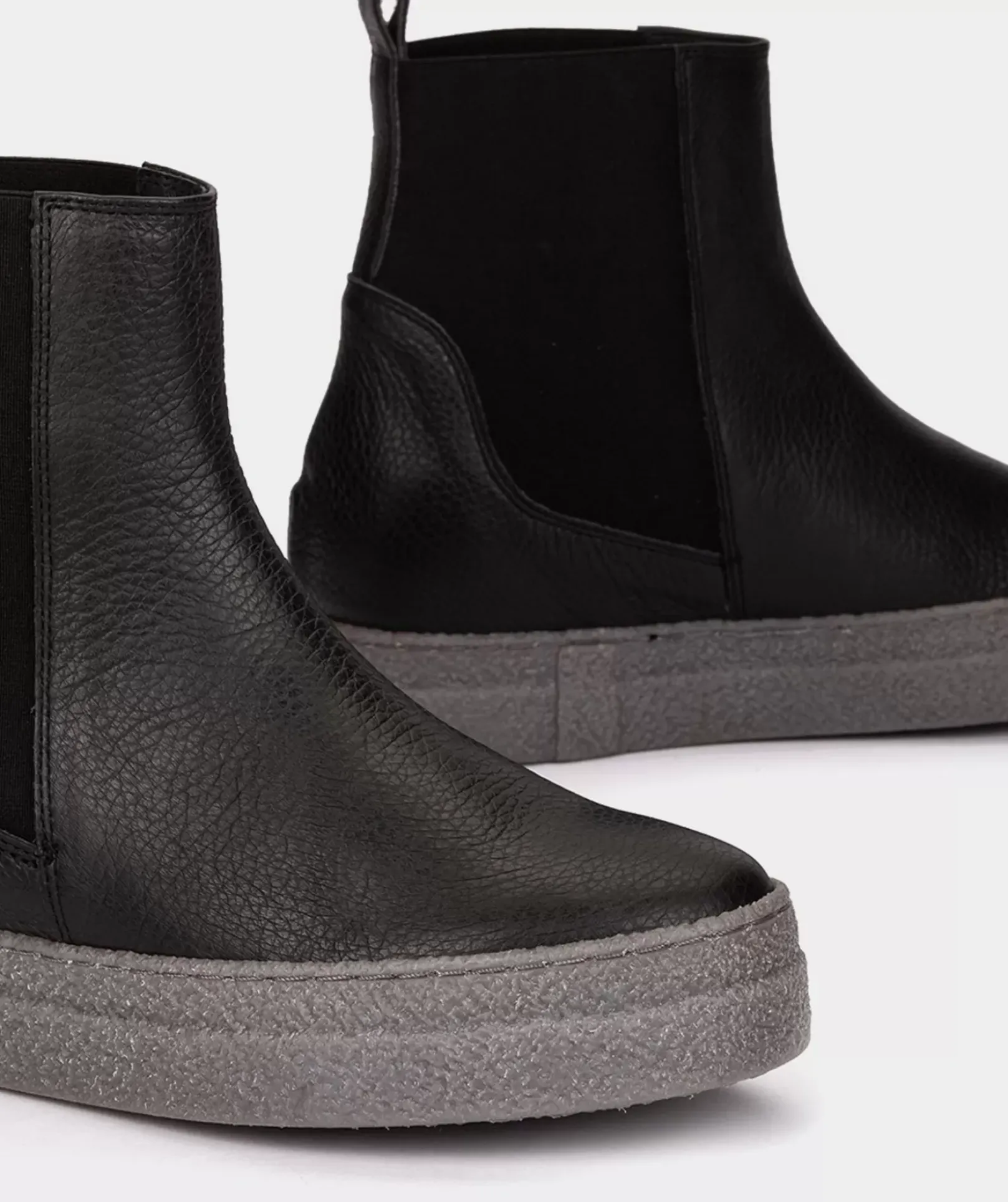 Chaussure Pedro Miralles Bottines A Semelle Compensee Et Plateforme En Cuir Noir Nucleo Negro