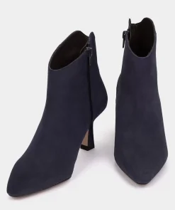 Chaussure Pedro Miralles Bottines A Talon En Daim Amalfi Navy