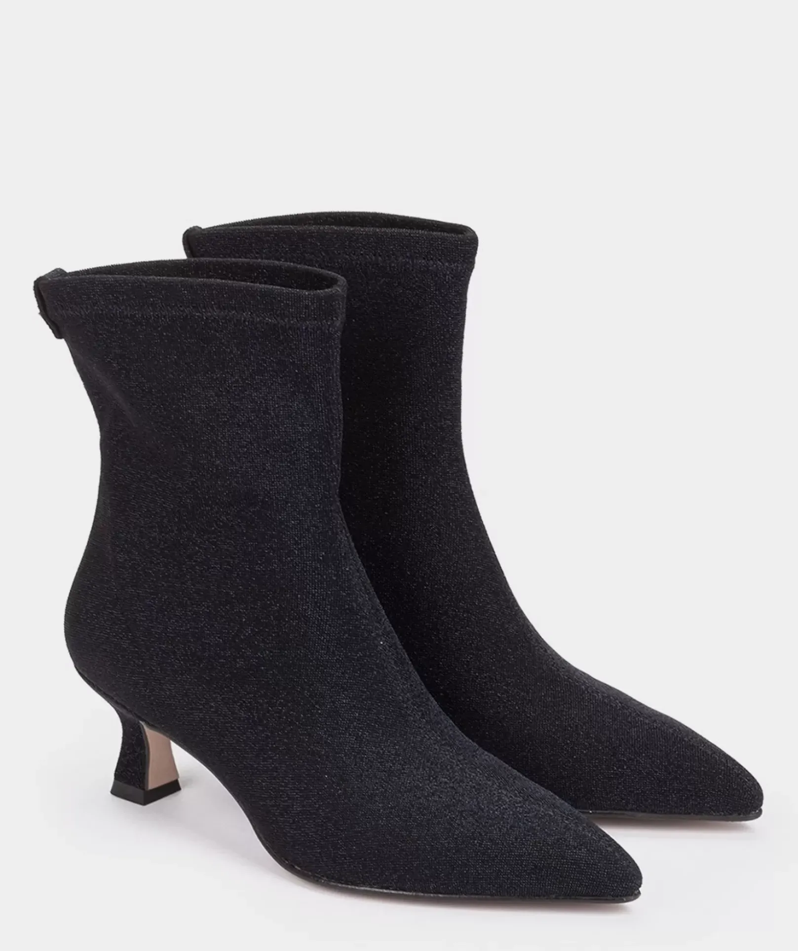 Chaussure Pedro Miralles Bottines A Talon En Tissu Brillant Bright Marino