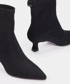 Chaussure Pedro Miralles Bottines A Talon En Tissu Brillant Bright Marino